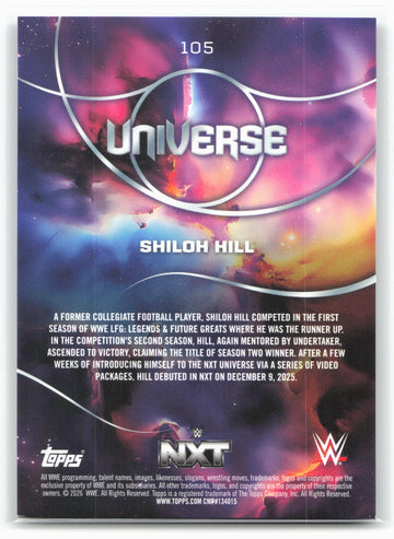 2026 Topps Universe WWE #105 Shiloh Hill