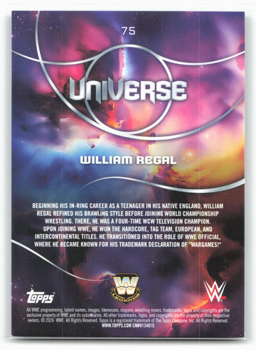 2026 Topps Universe WWE #75 William Regal