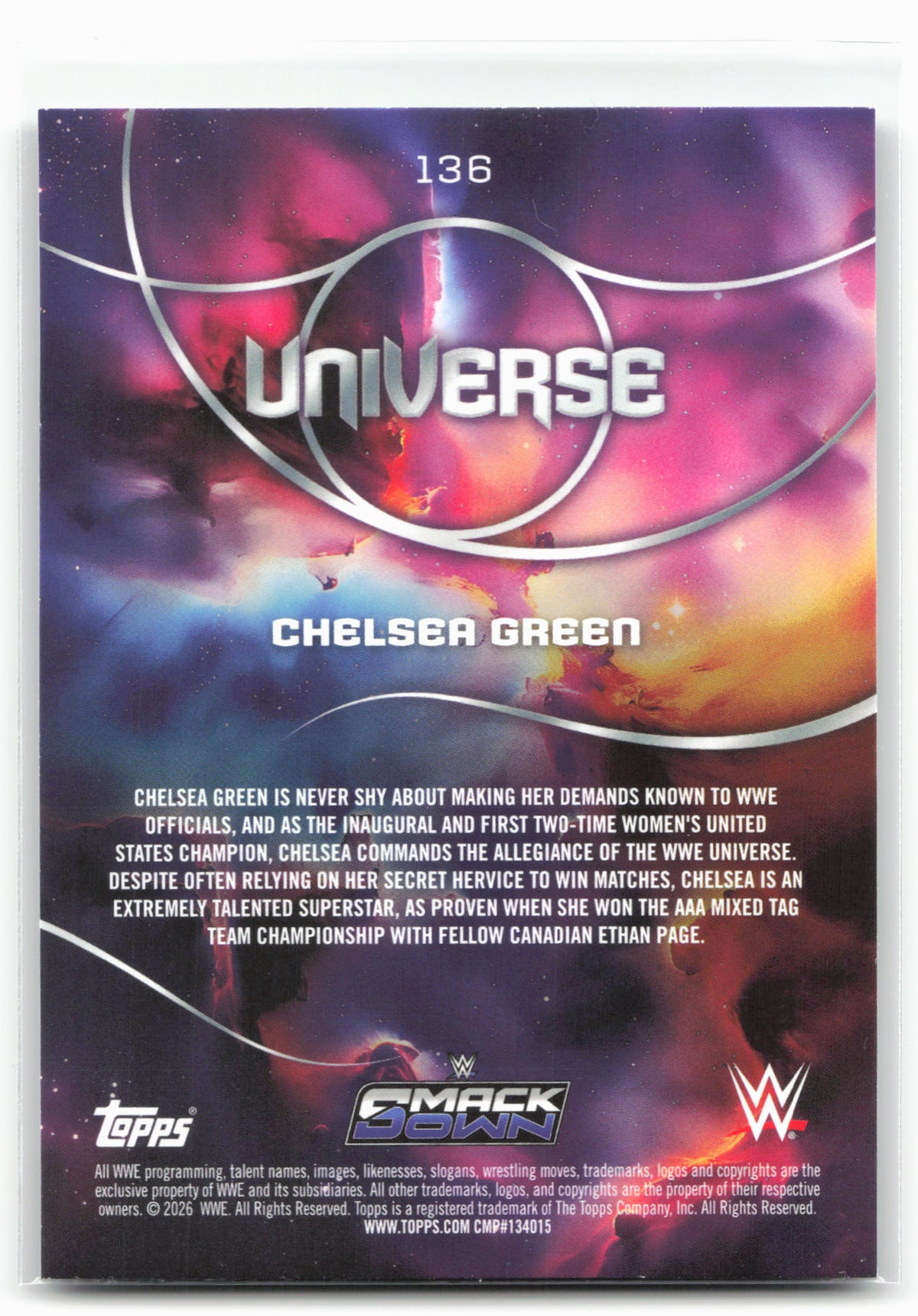 2026 Topps Universe WWE #136 Chelsea Green