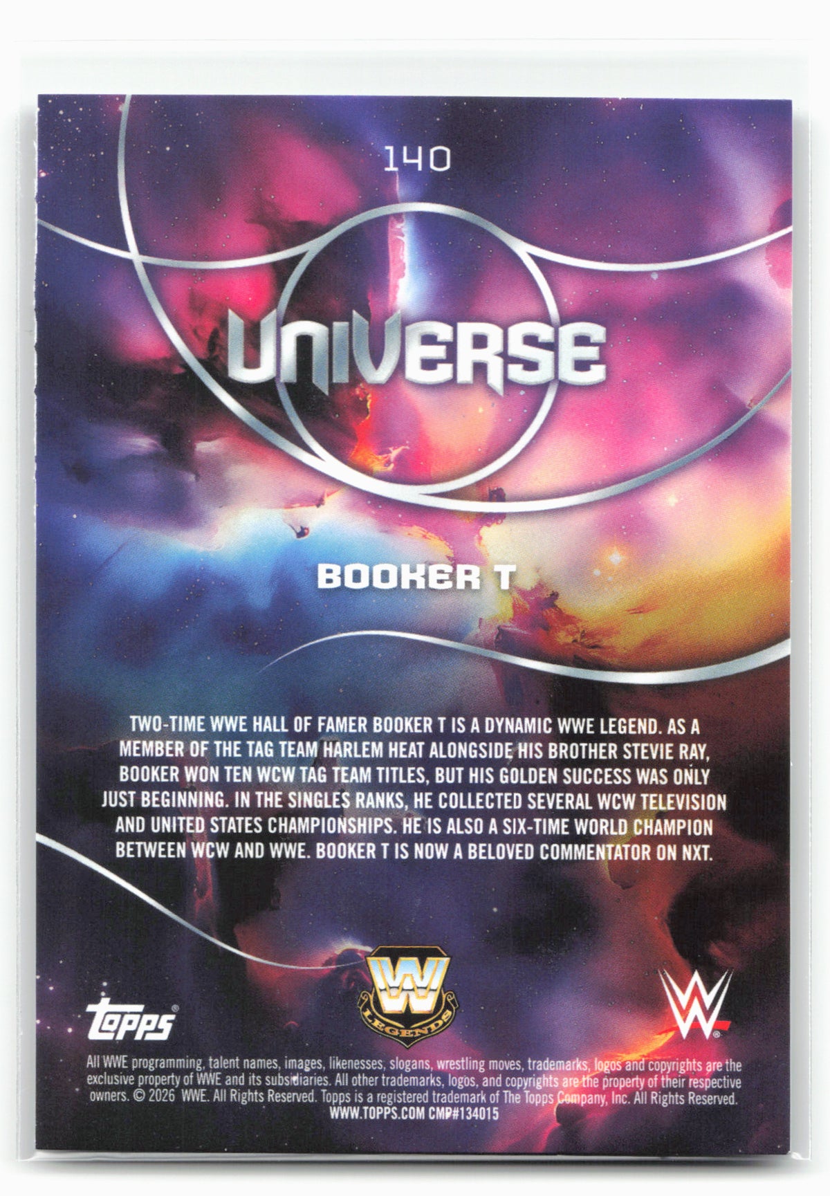 2026 Topps Universe WWE #140 Booker T