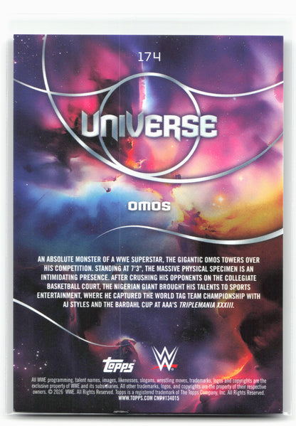 2026 Topps Universe WWE #174 Omos