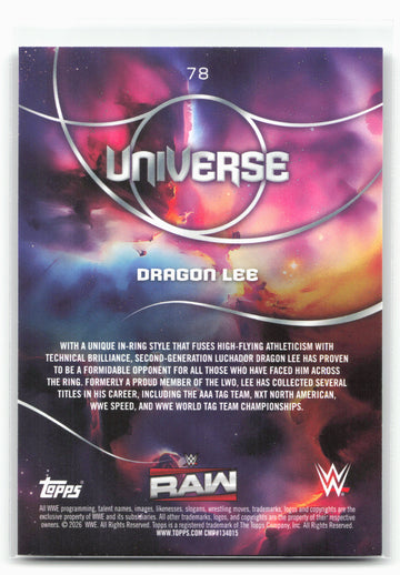 2026 Topps Universe WWE #78 Dragon Lee