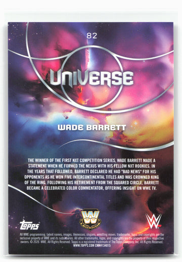 2026 Topps Universe WWE #82 Wade Barrett