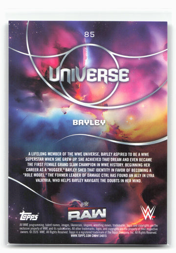 2026 Topps Universe WWE #85 Bayley