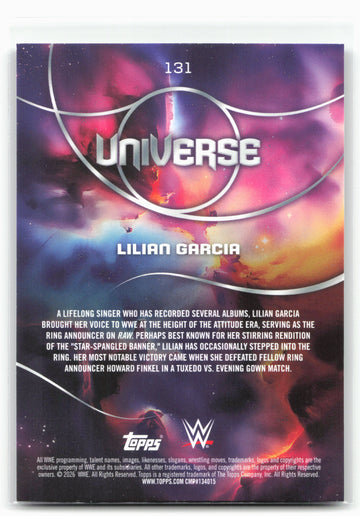 2026 Topps Universe WWE #131 Lilian Garcia