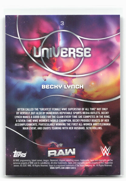 2026 Topps Universe WWE #3 Becky Lynch