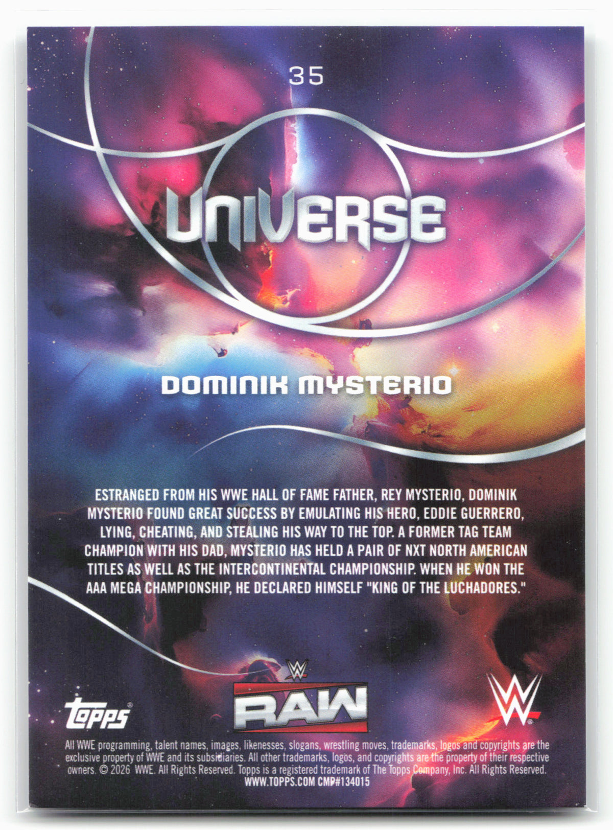 2026 Topps Universe WWE #35 Dominik Mysterio
