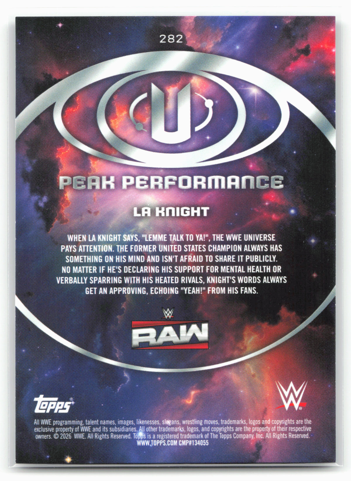 2026 Topps Universe WWE #282 LA Knight