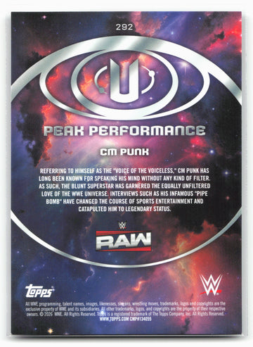 2026 Topps Universe WWE #292 CM Punk