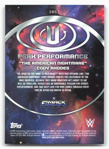 2026 Topps Universe WWE #285 "The American Nightmare" Cody Rhodes