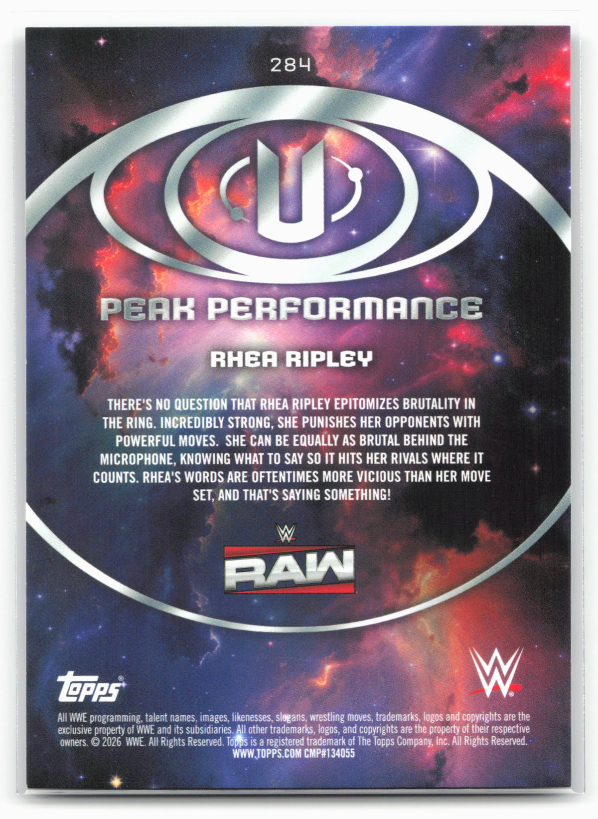 2026 Topps Universe WWE #284 Rhea Ripley