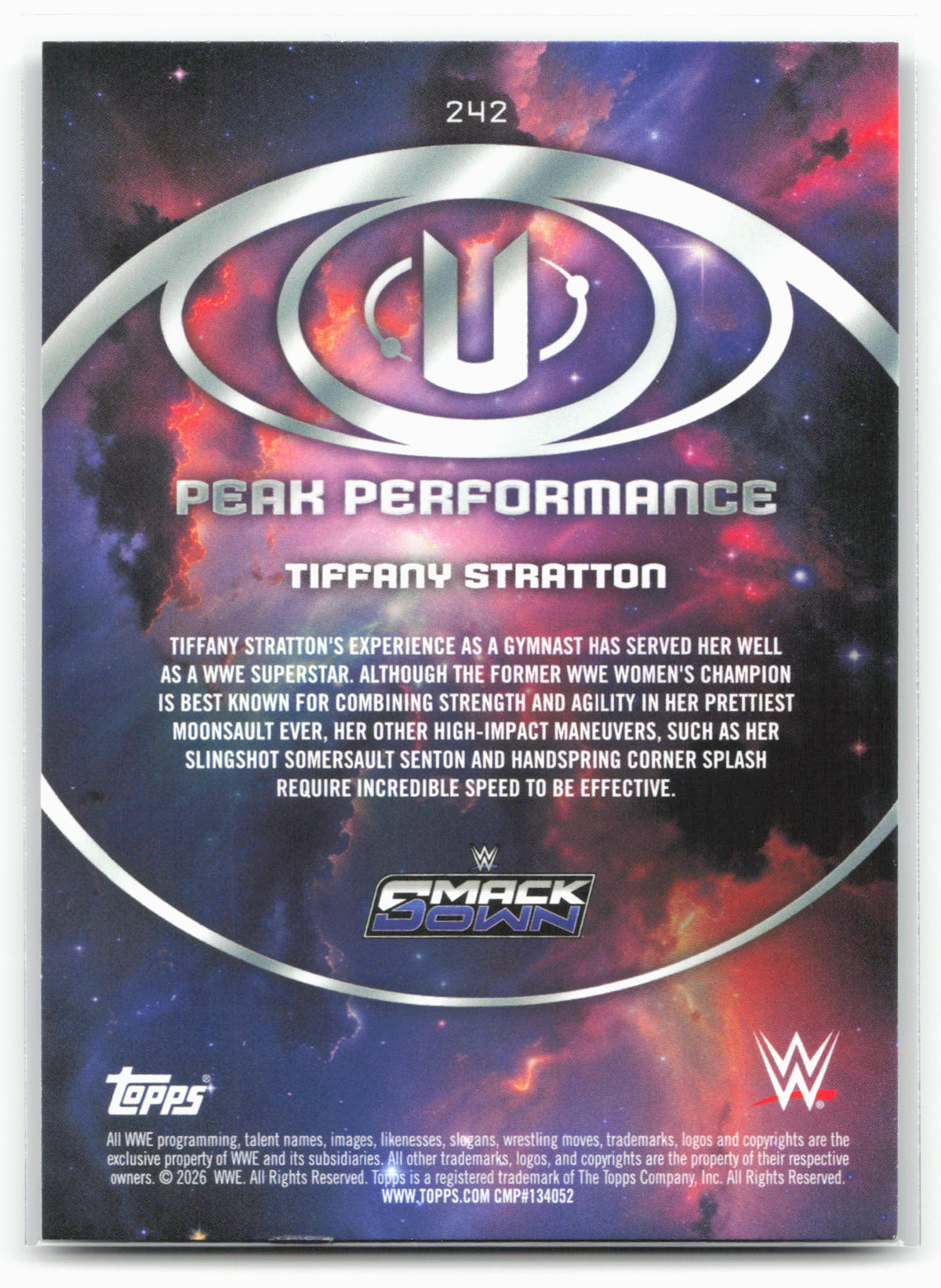 2026 Topps Universe WWE #242 Tiffany Stratton