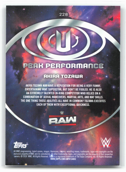 2026 Topps Universe WWE #228 Akira Tozawa