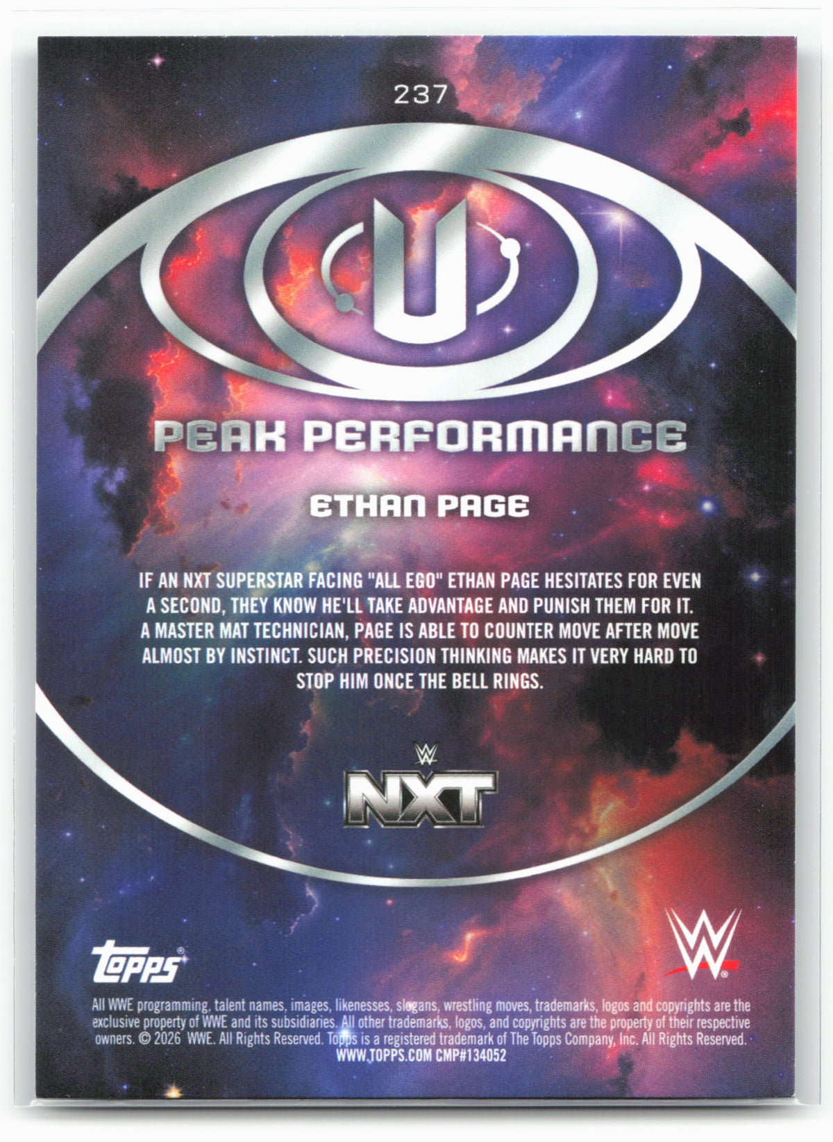 2026 Topps Universe WWE #237 Ethan Page
