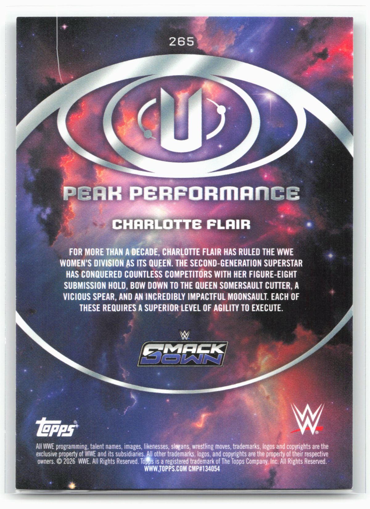 2026 Topps Universe WWE #265 Charlotte Flair Flare