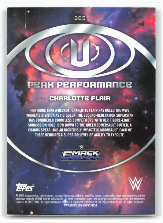 2026 Topps Universe WWE #265 Charlotte Flair Flare