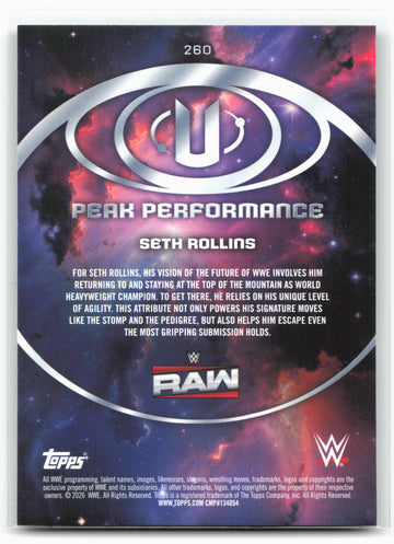2026 Topps Universe WWE #260 Seth Rollins