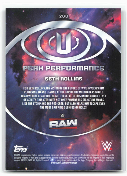 2026 Topps Universe WWE #260 Seth Rollins