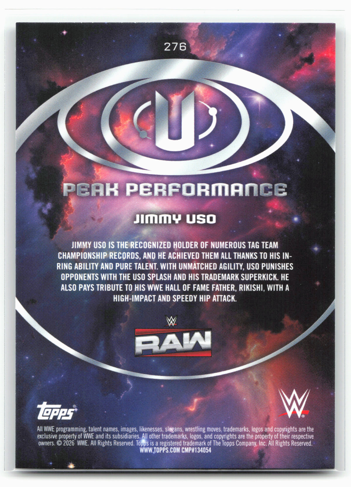 2026 Topps Universe WWE #276 Jimmy Uso