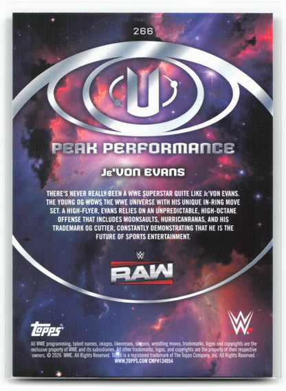 2026 Topps Universe WWE #266 Je'Von Evans