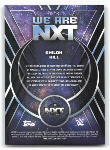 2026 Topps Universe WWE #NXT-1 Shiloh Hill We Are NXT