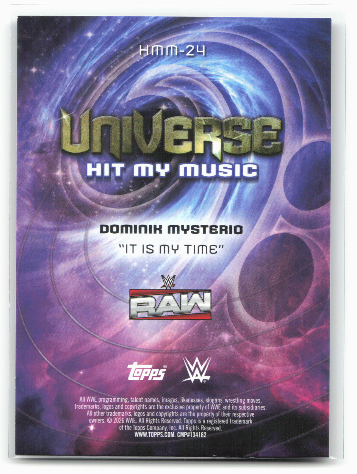 2026 Topps Universe WWE #HMM-24 Dominik Mysterio Hit My Music