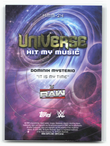 2026 Topps Universe WWE #HMM-24 Dominik Mysterio Hit My Music