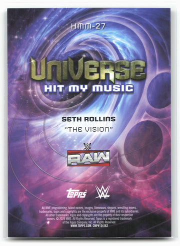 2026 Topps Universe WWE #HMM-27 Seth Rollins Hit My Music