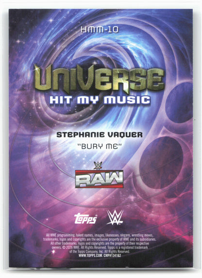 2026 Topps Universe WWE #HMM-10 Stephanie Vaquer Hit My Music