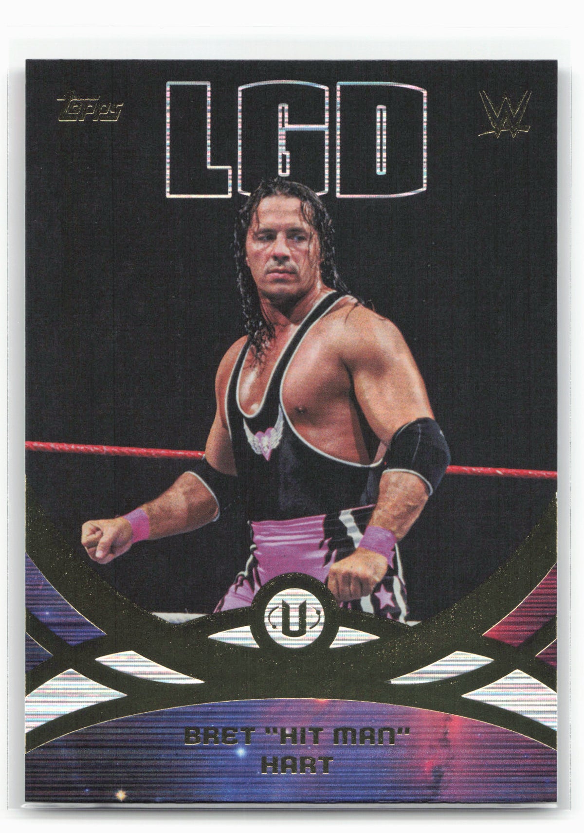 2026 Topps Universe WWE #214 Bret "Hit Man" Hart Flare
