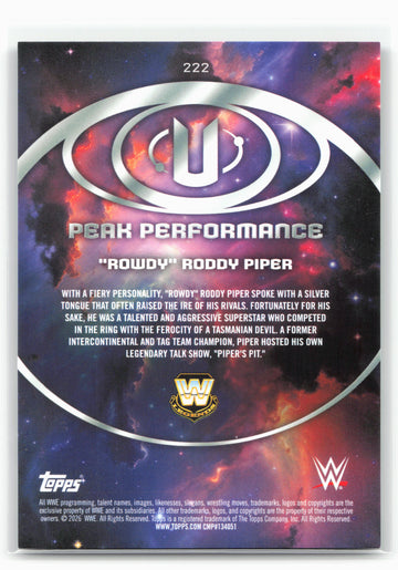 2026 Topps Universe WWE #222 "Rowdy" Roddy Piper