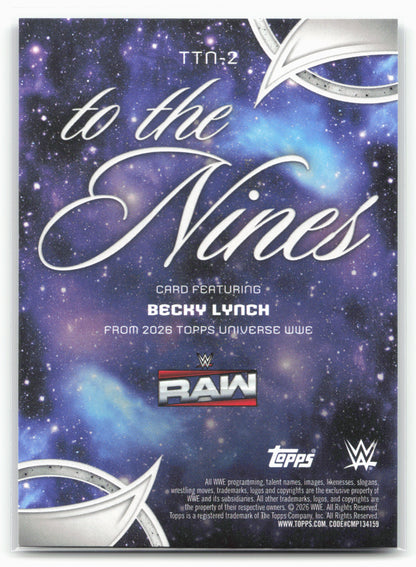 2026 Topps Universe WWE #TTN-2 Becky Lynch To The Nines