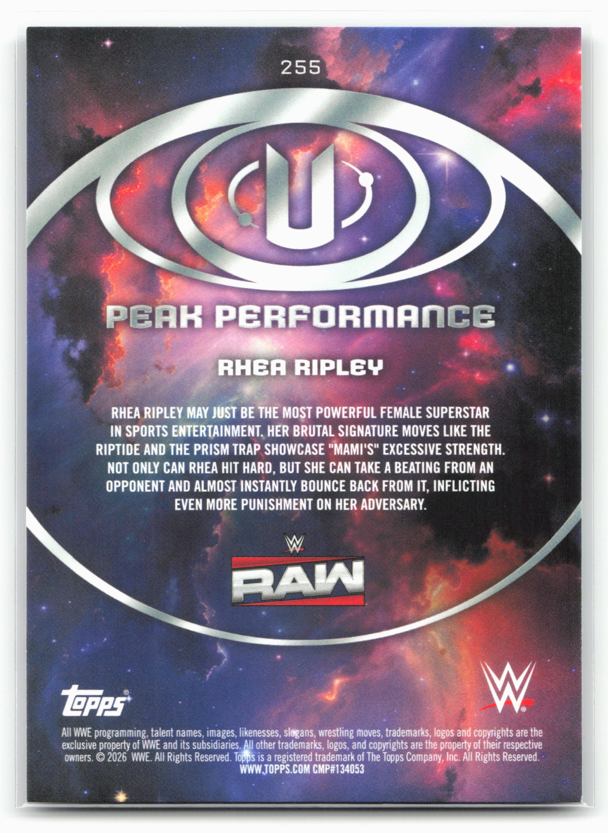 2026 Topps Universe WWE #255 Rhea Ripley