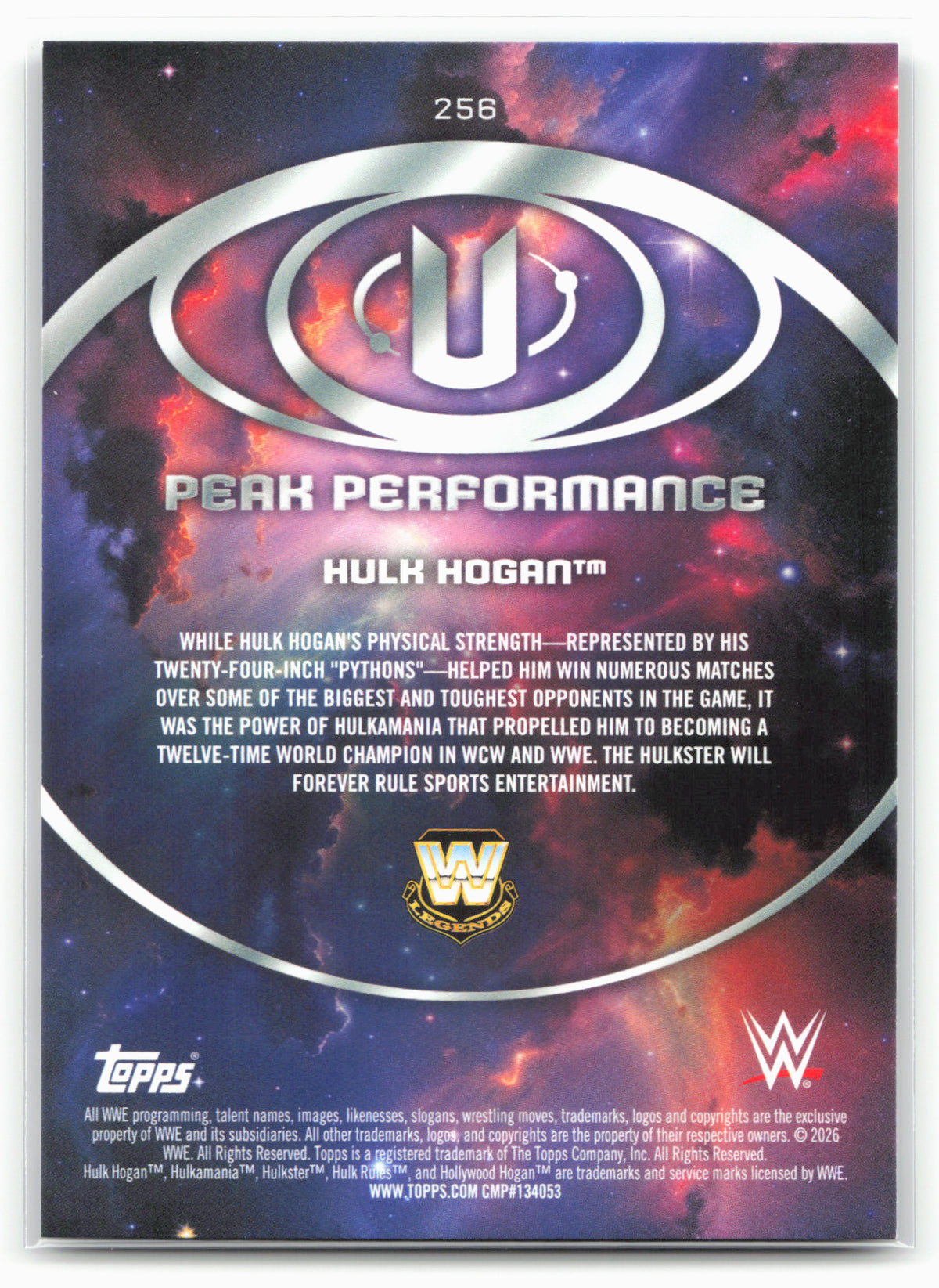 2026 Topps Universe WWE #256 Hulk Hogan