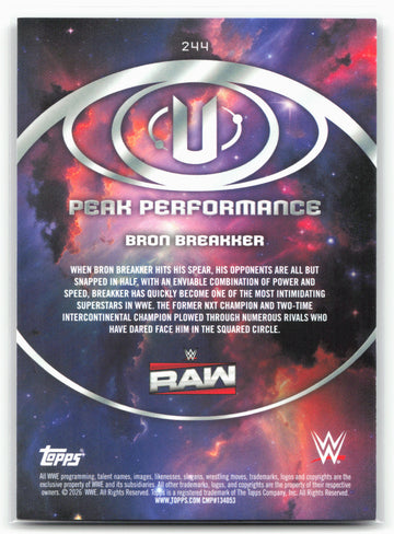 2026 Topps Universe WWE #244 Bron Breakker