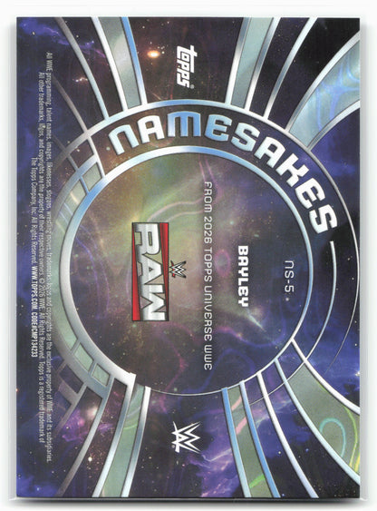2026 Topps Universe WWE #NS-5 Bayley Namesakes
