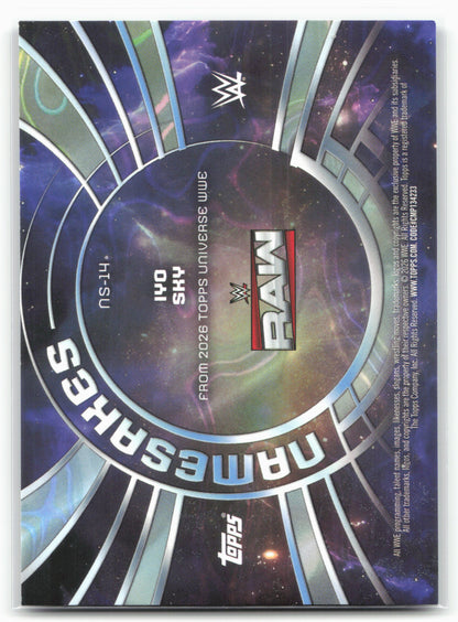 2026 Topps Universe WWE #NS-14 Iyo Sky Namesakes
