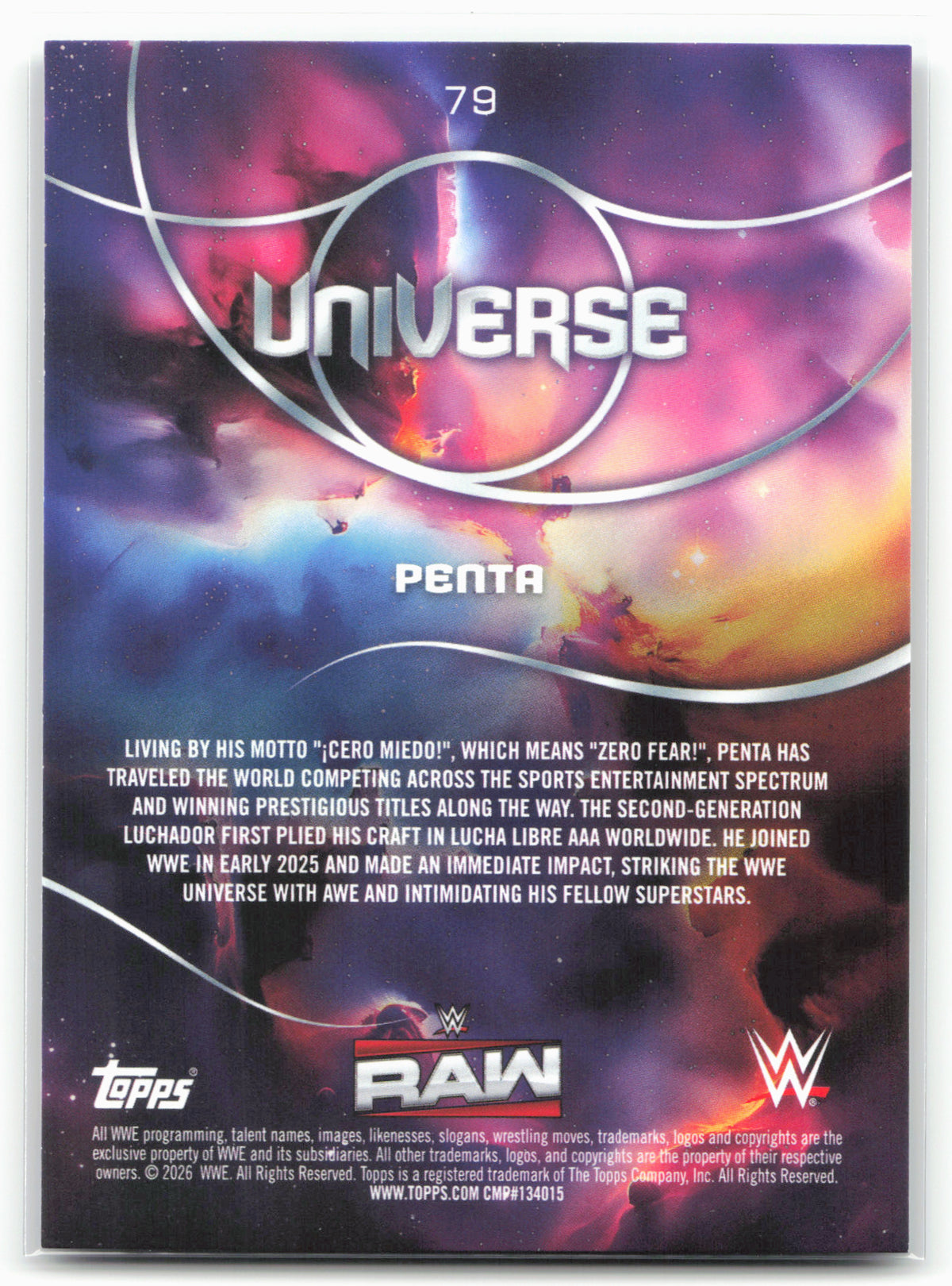 2026 Topps Universe WWE #79 Penta Rings