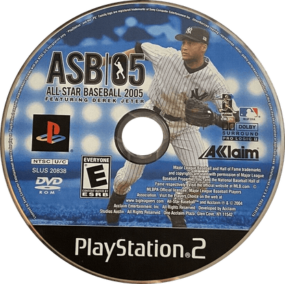 
All-Star Baseball 2005 | PlayStation 2 | North American disc | SLUS-20838