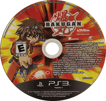 
Bakugan Battle Brawlers PS3 North American game disc