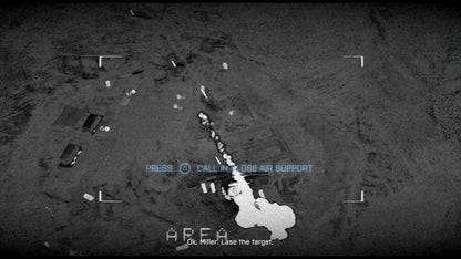 
Battlefield 3 | PlayStation 3 | gameplay screenshot | aerial targeting close-air-support HUD