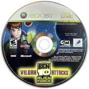 
Ben 10: Alien Force - Vilgax Attacks Xbox 360 North American game disc