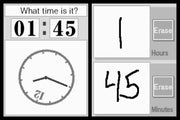 
Brain Age²: More Training in Minutes a Day! | Nintendo DS | gameplay screenshot | analog clock exercise
