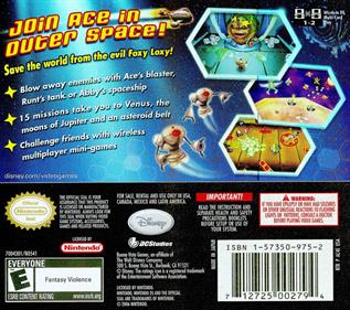 
Chicken Little: Ace in Action | Nintendo DS | back cover | Region: North America | Source: LaunchBox