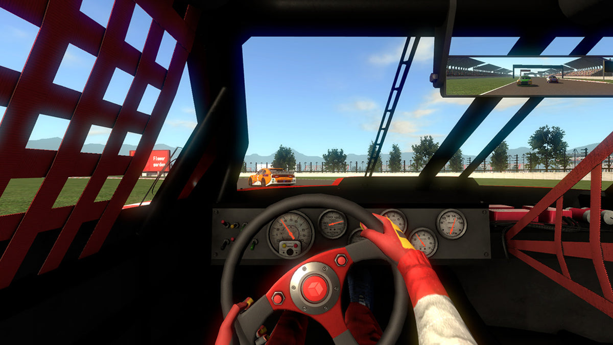 
Crash Car Racer Nintendo Wii gameplay screenshot — snowy circuit race with position, lap, speed, and damage HUD