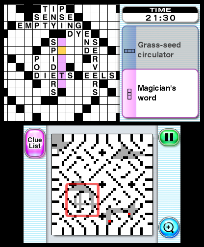 
Crosswords Plus | Nintendo 3DS | gameplay screenshot 3