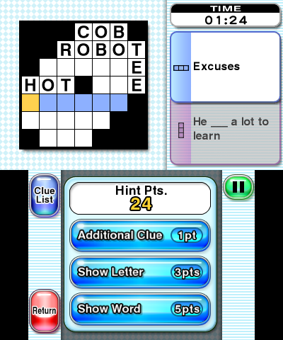 
Crosswords Plus | Nintendo 3DS | menu screenshot 4