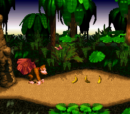 
Donkey Kong Country SNES gameplay screenshot 1