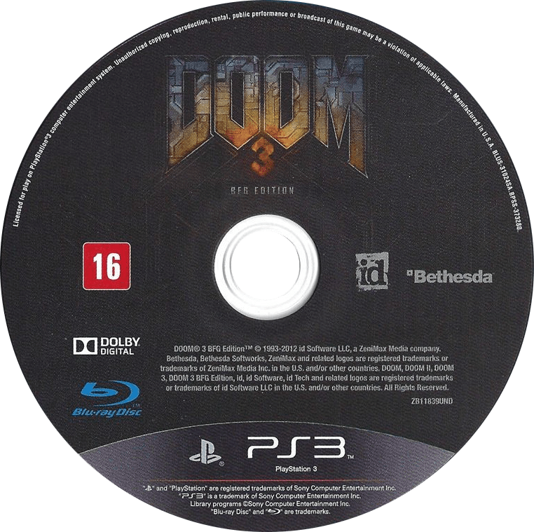 DOOM 3: BFG Edition | PS3 | back cover | LaunchBox North America