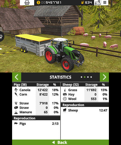 
Farming Simulator 18 | Nintendo 3DS | menu screenshot 2